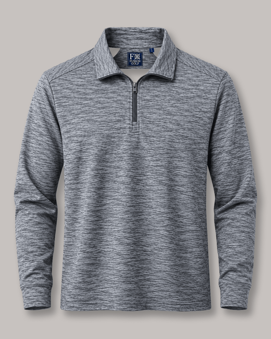 Space Dye Performance Golf Quarter-Zip - F/X Fusion - Golf Quarter-Zip - #color_Grey
