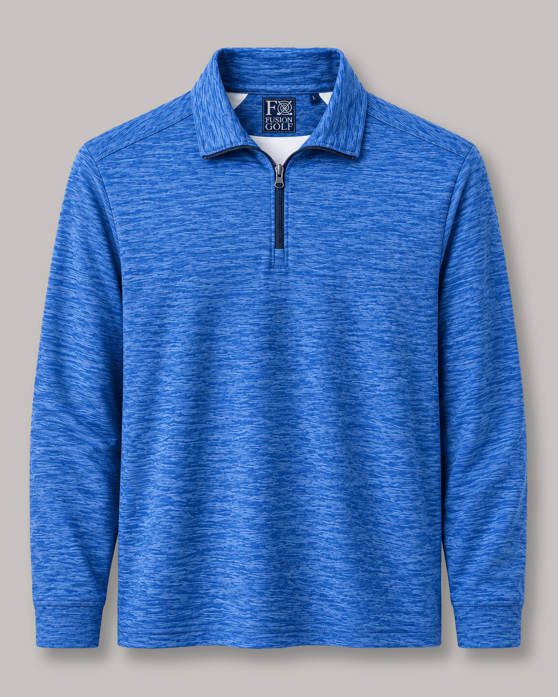 Space Dye Performance Golf Quarter-Zip - F/X Fusion - Golf Quarter-Zip - #color_Navy