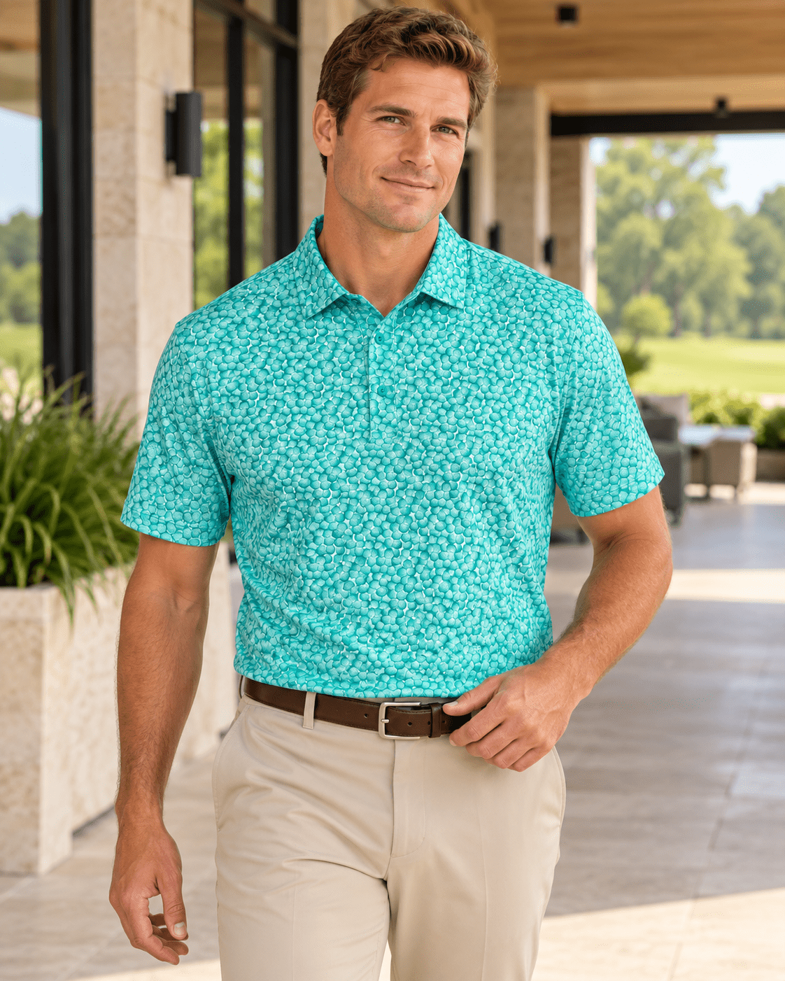 Golf Balls Performance Golf Polo - F/X Fusion - Golf Polo - #color_Aqua