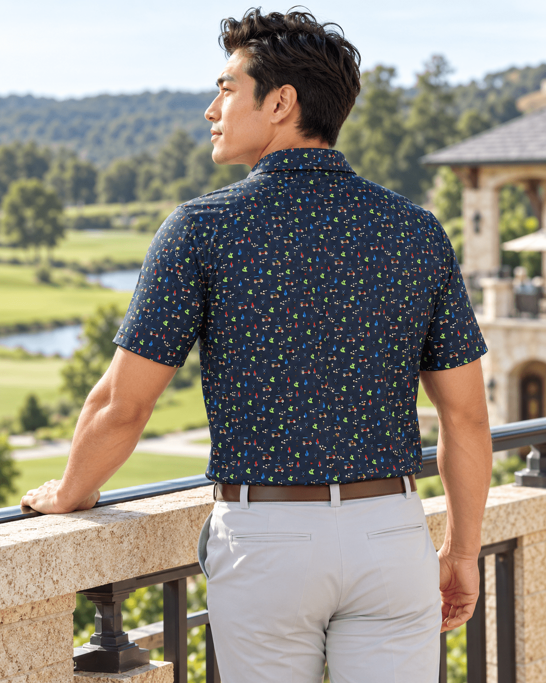 Tee Time Performance Golf Polo - F/X Fusion - Golf Polo - #color_Navy