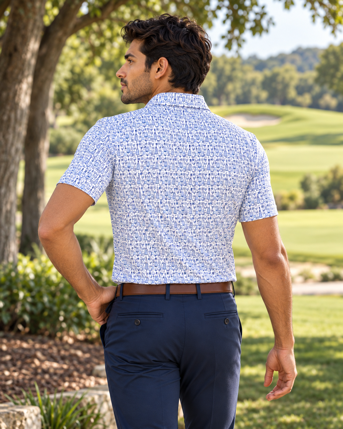 Bottle Service Performance Golf Polo - F/X Fusion - Golf Polo - #color_White