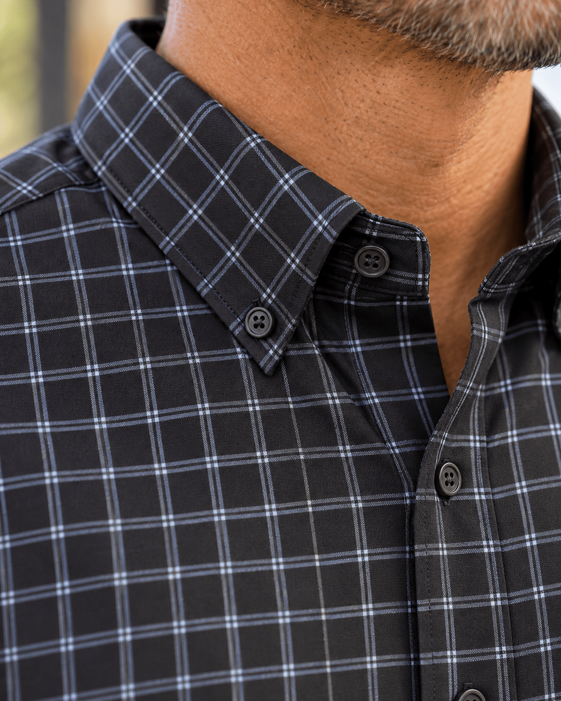 Dorchester Performance Button-Down - F/X Fusion - Golf Button-Down - #color_Black