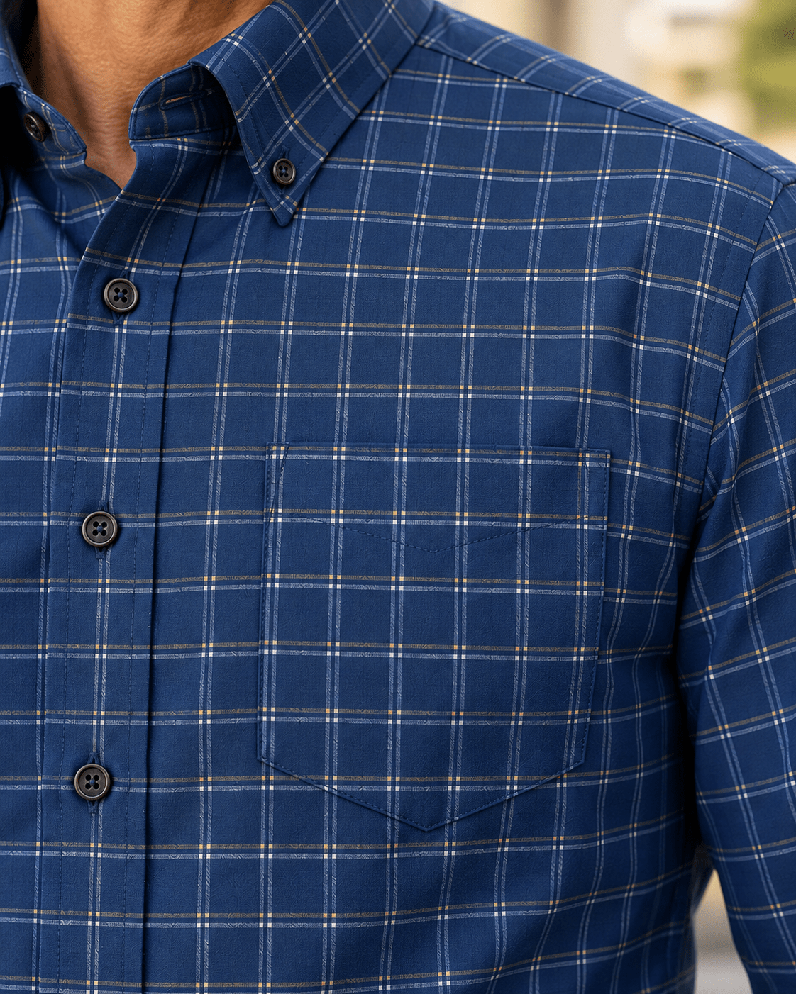 Dorchester Performance Button-Down - F/X Fusion - Golf Button-Down - #color_Navy