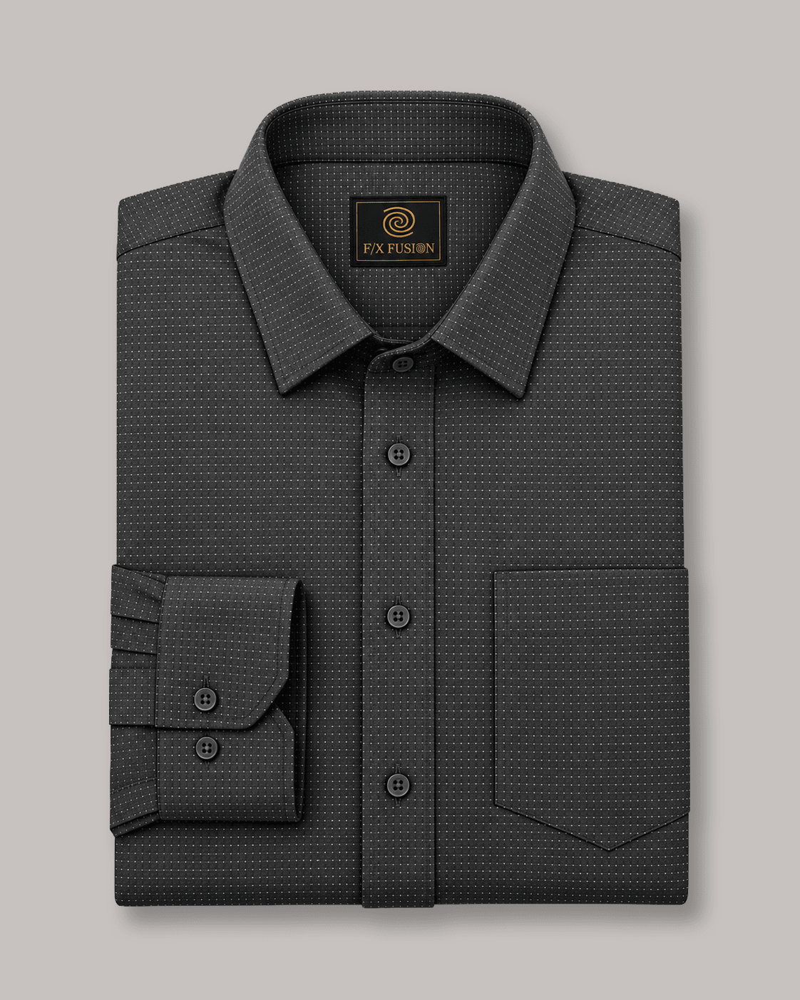 Underbutton Dress Shirt - F/X Fusion - Underbutton Dress shirt - #color_Silver