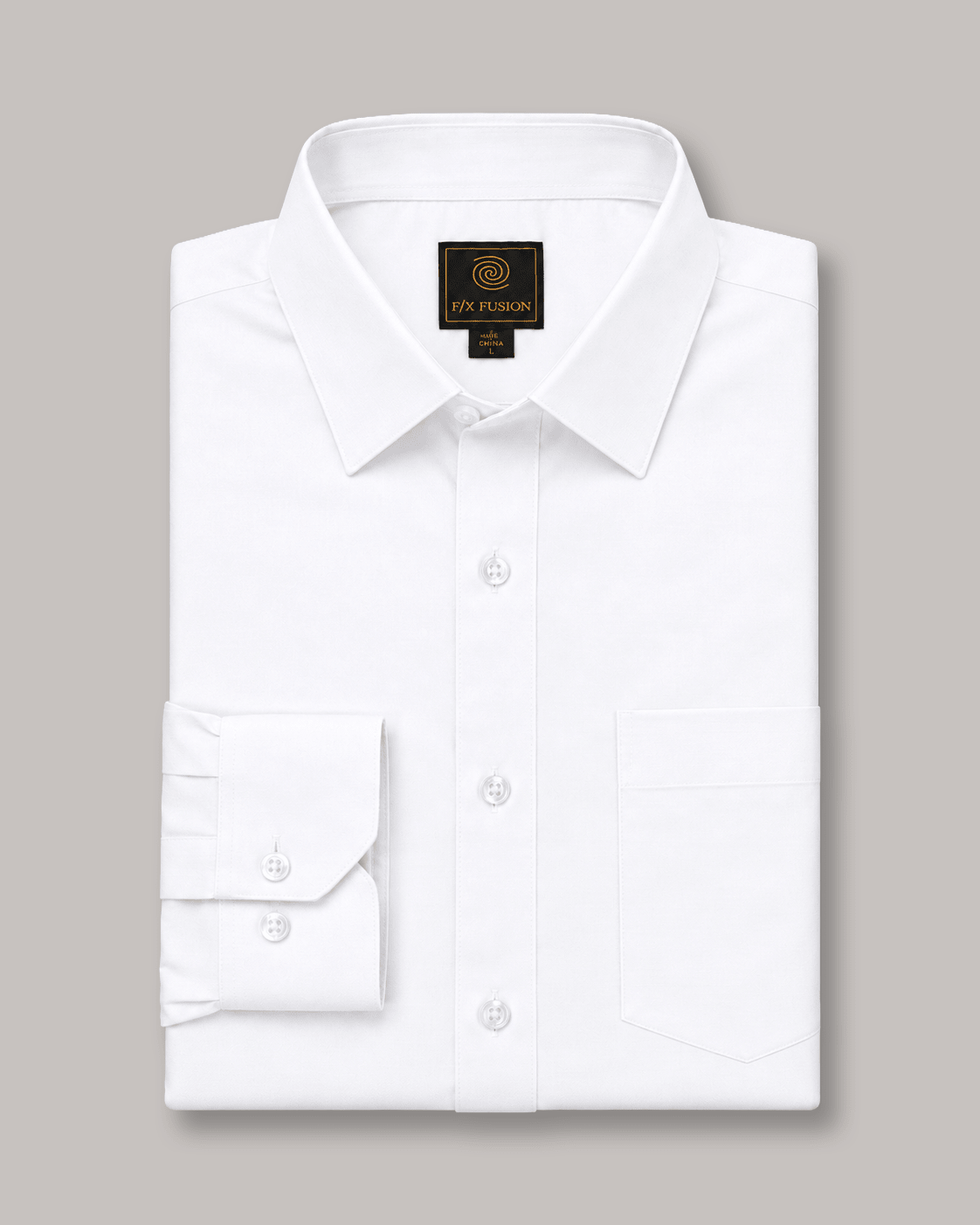 Underbutton Dress Shirt - F/X Fusion - Underbutton Dress shirt - #color_White