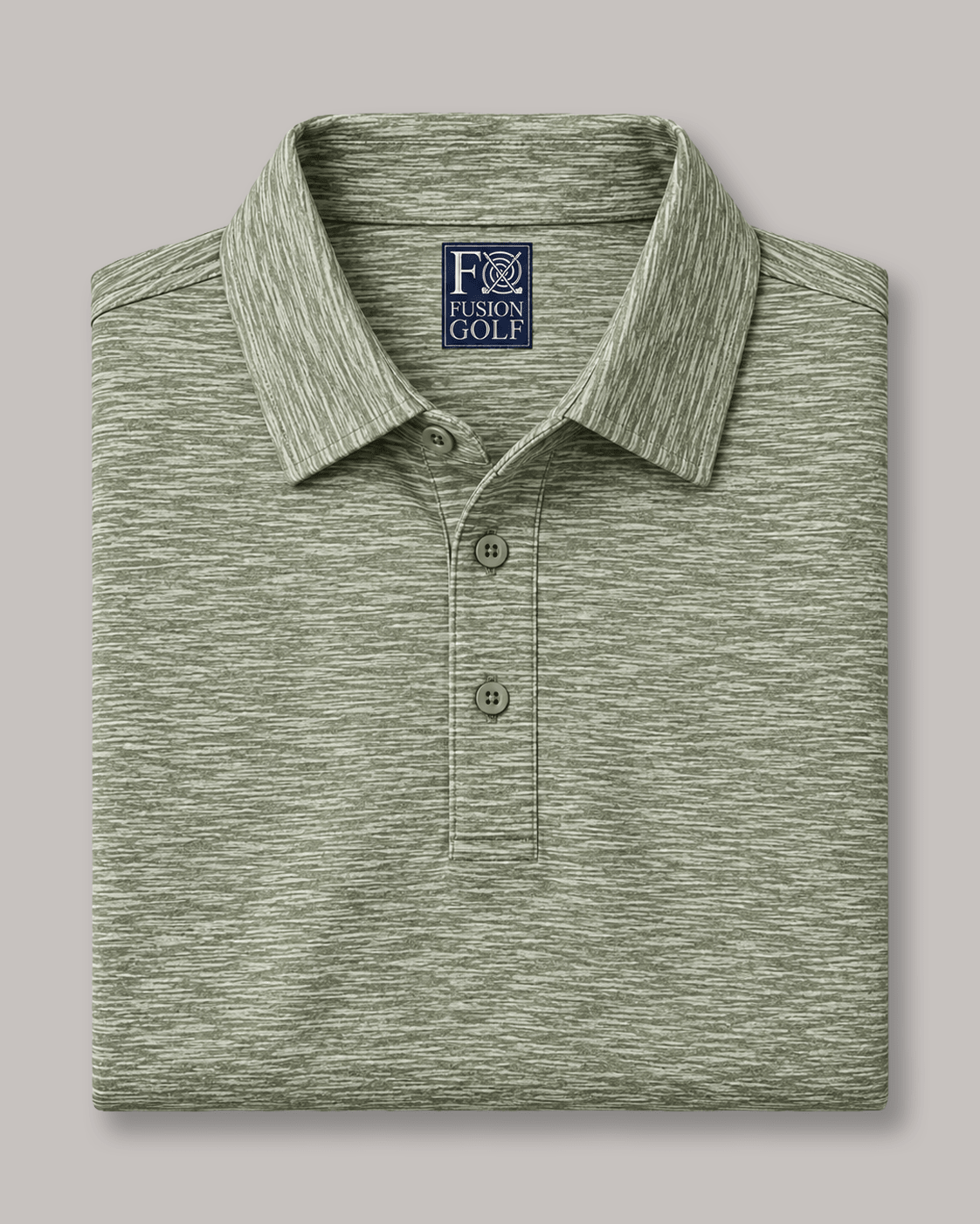 Space Dye Performance Golf Polo - F/X Fusion - Golf Polo - #color_Dusty Olive