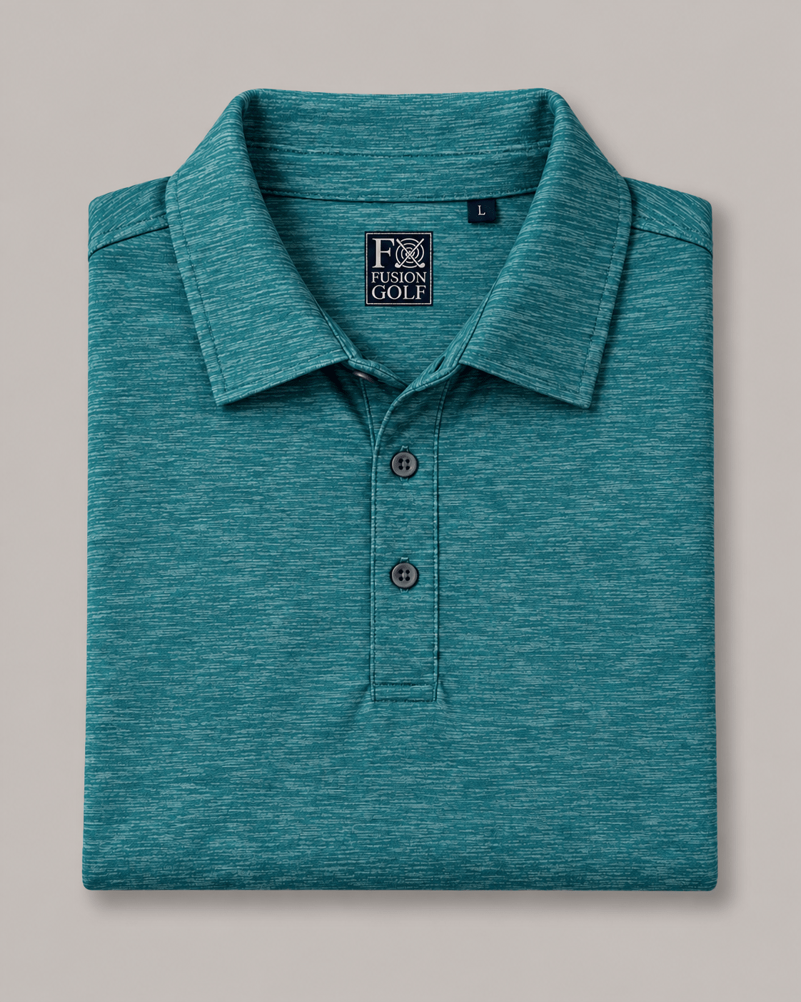 Space Dye Performance Golf Polo - F/X Fusion - Golf Polo - #color_Teal