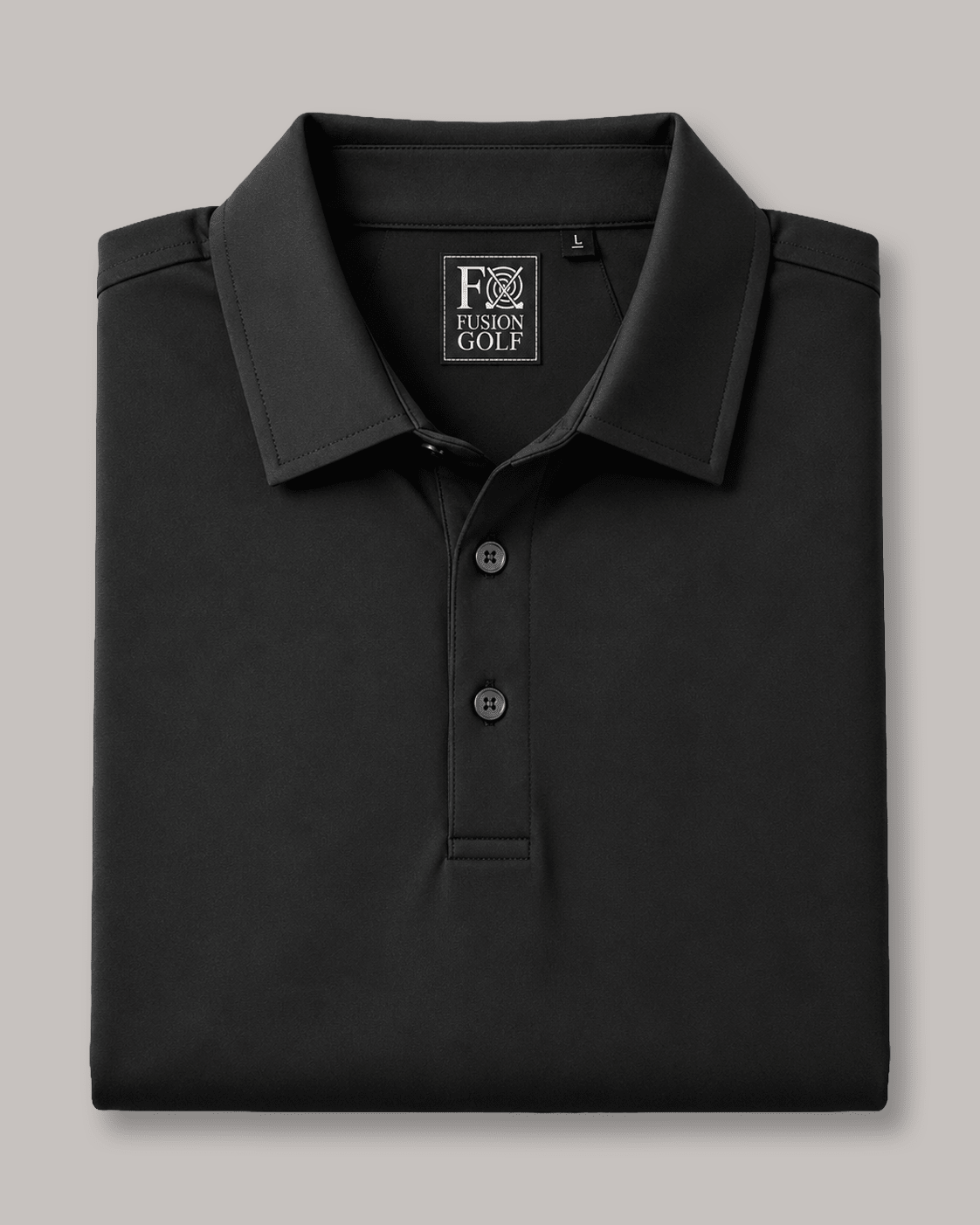Solid Performance Golf Polo - F/X Fusion - Golf Polo - #color_Black