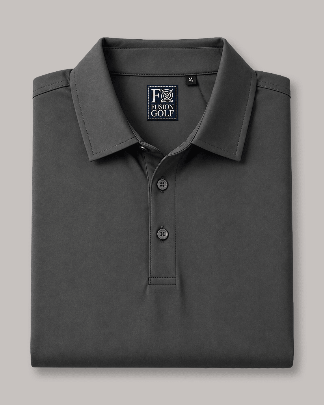 Solid Performance Golf Polo - F/X Fusion - Golf Polo - #color_Charcoal