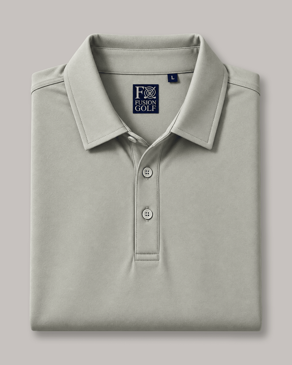Solid Performance Golf Polo - F/X Fusion - Golf Polo - #color_Pumice