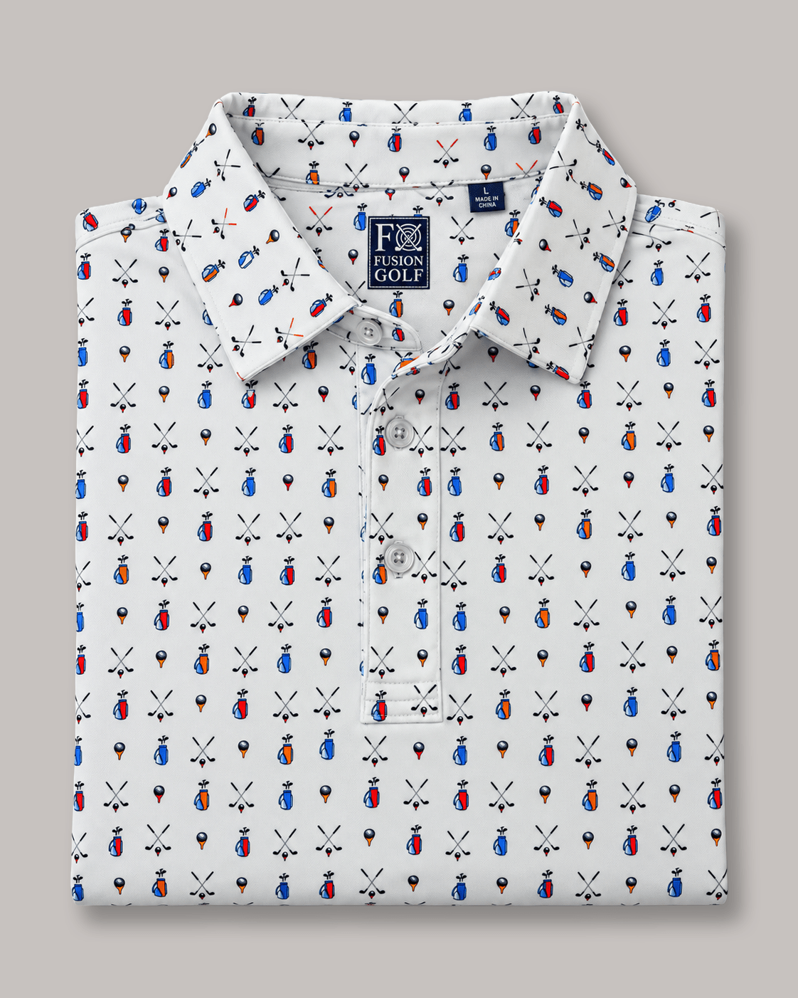 Whose Bag Performance Golf Polo - F/X Fusion - Golf Polo - #color_White