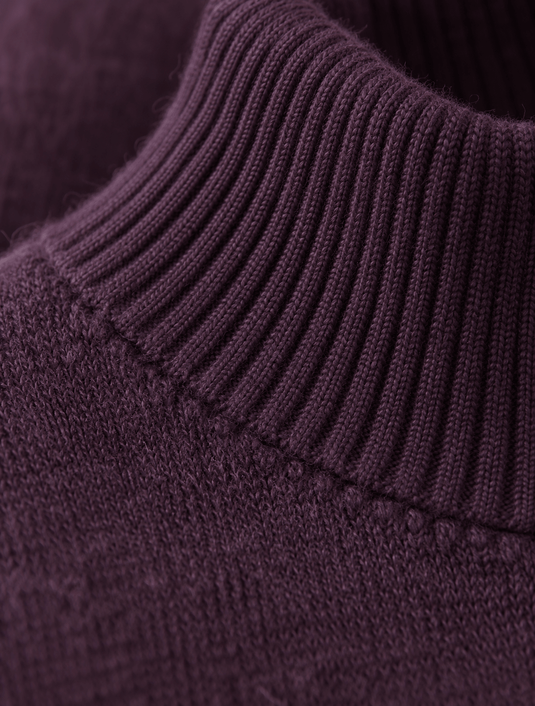 Cotton-Blend Quarter-Zip Sweater - F/X Fusion - Quarter-Zip Sweater - #color_Grape