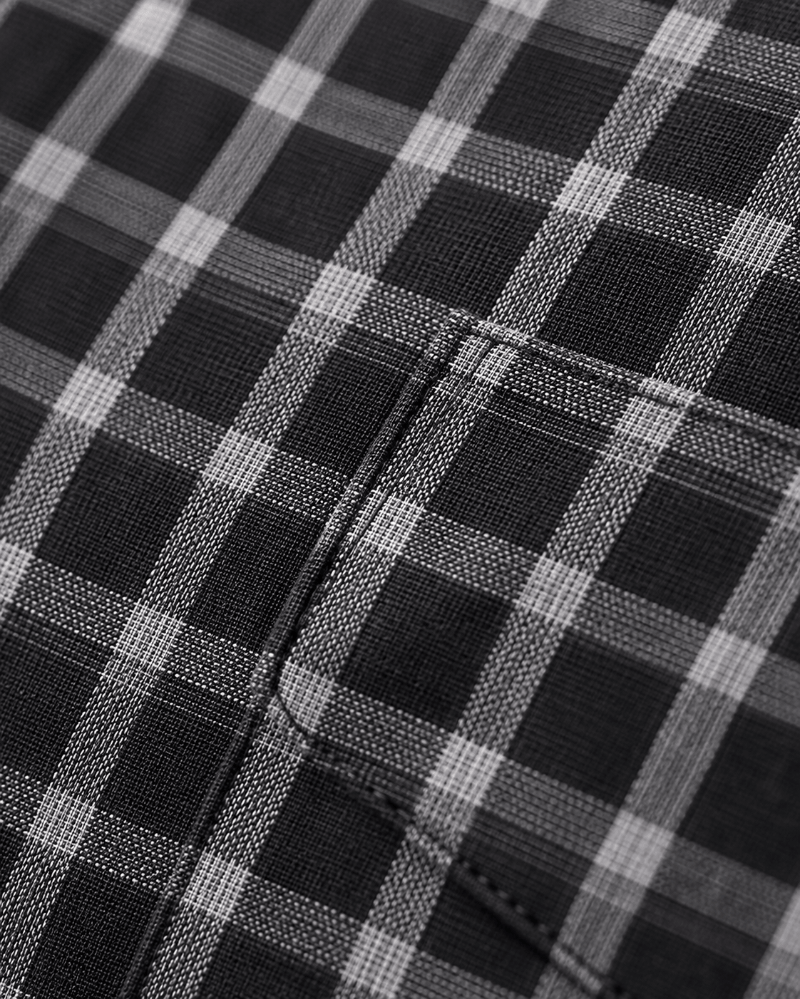 Cotton Blend Plaid Underbutton Shirt - F/X Fusion - Underbutton Dress shirt - #color_Grey