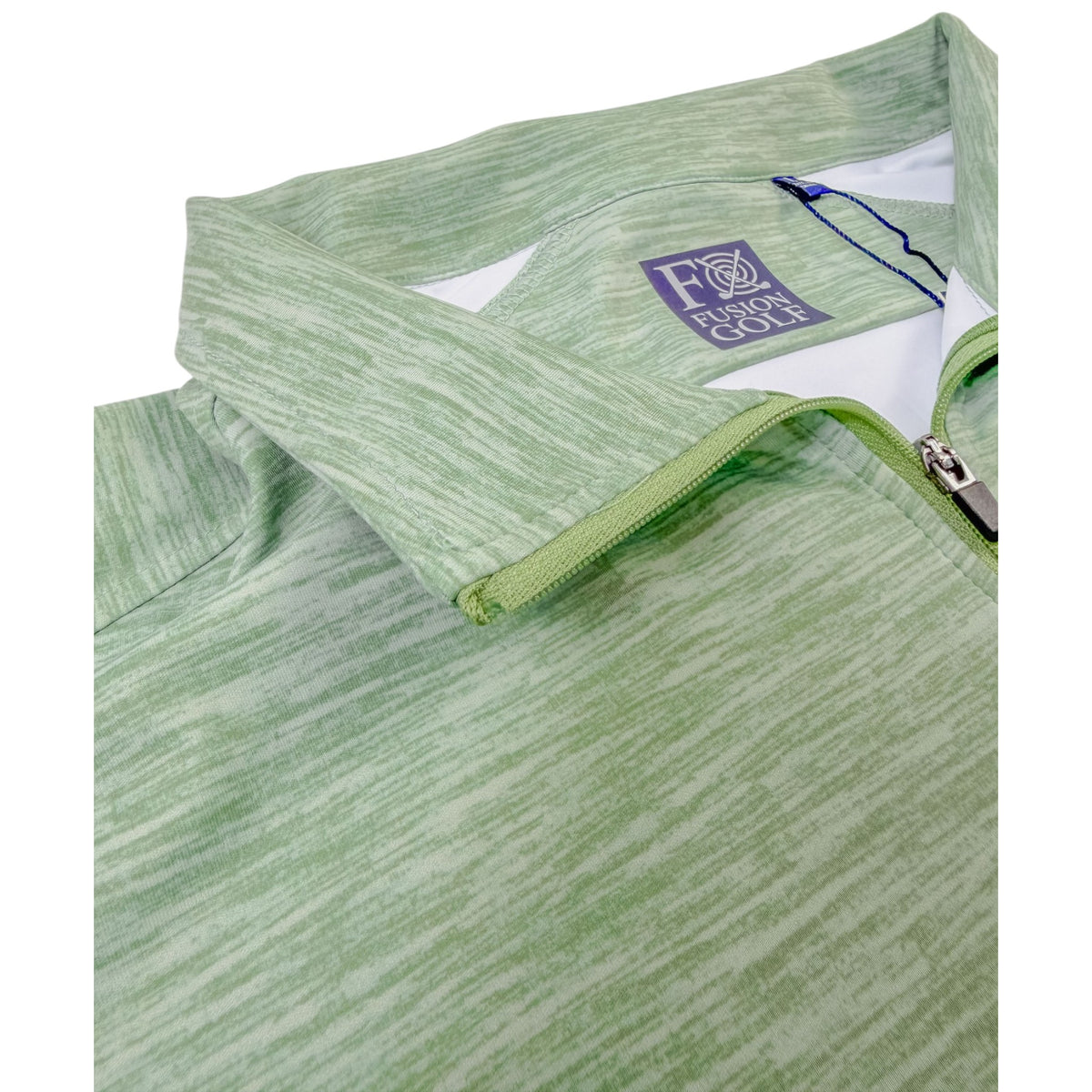 Space Dye Performance Golf Quarter-Zip - F/X Fusion - Golf Quarter-Zip - #color_Green