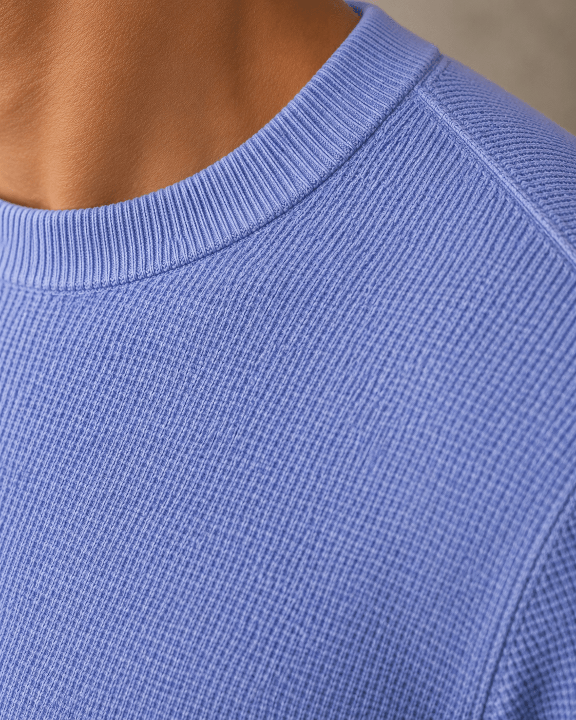 Sandwashed Thermal Crewneck Sweater - F/X Fusion - Crewneck Sweater - #color_Infinity