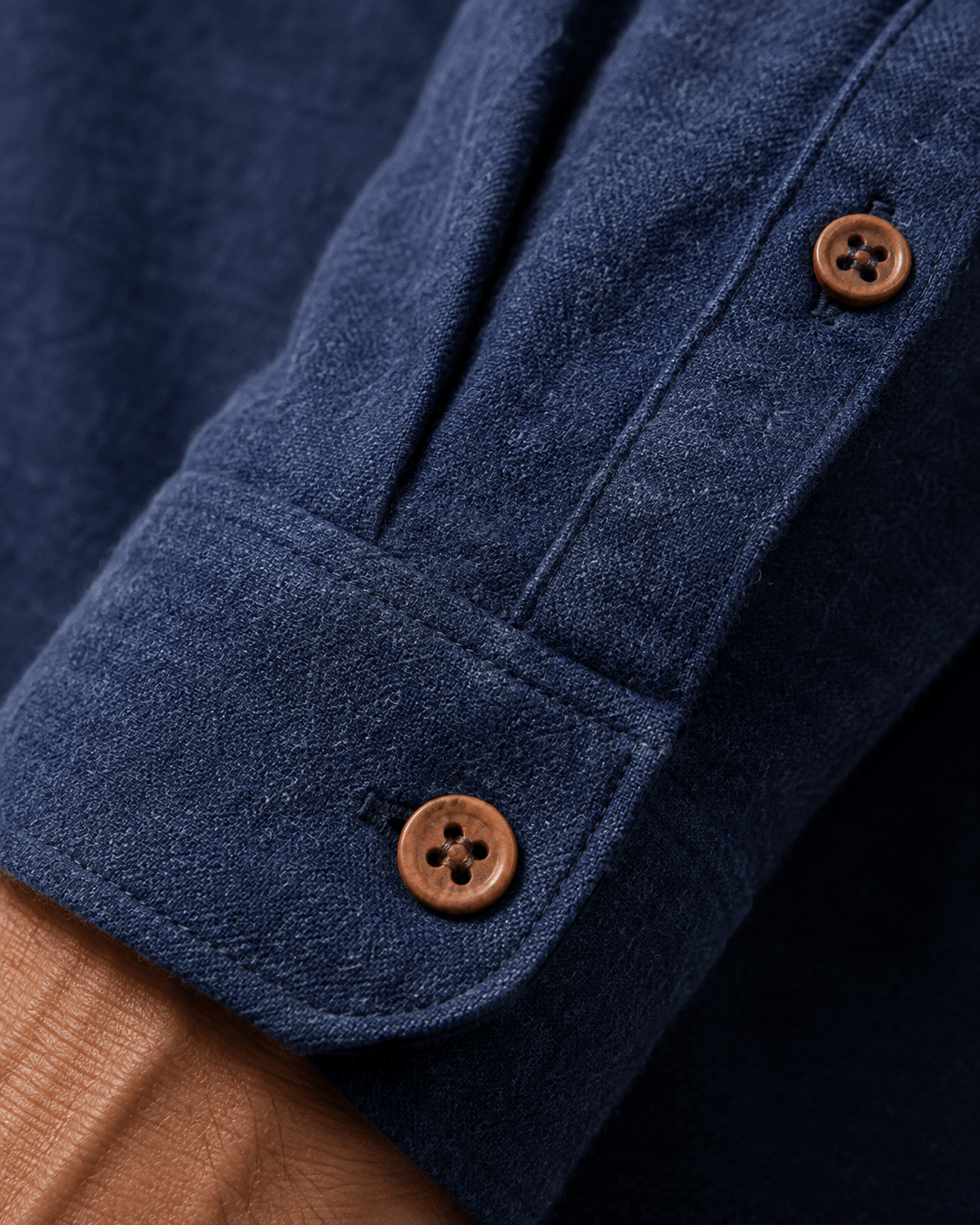 Cashmere Soft Touch Shirt - F/X Fusion - Button-Up Overshirt - #color_Navy