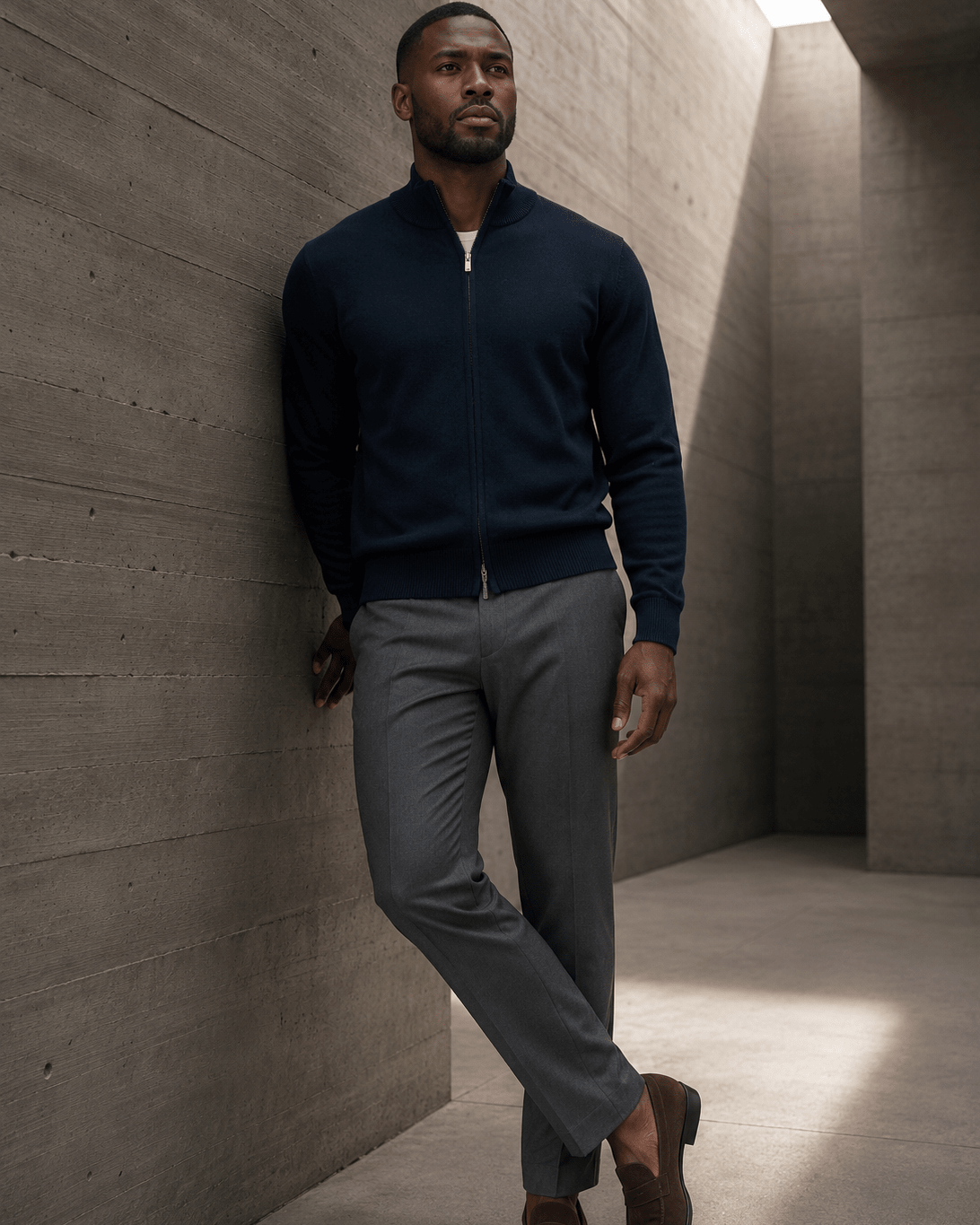 9066 - F/X Fusion - Full-Zip Sweater - #color_Navy