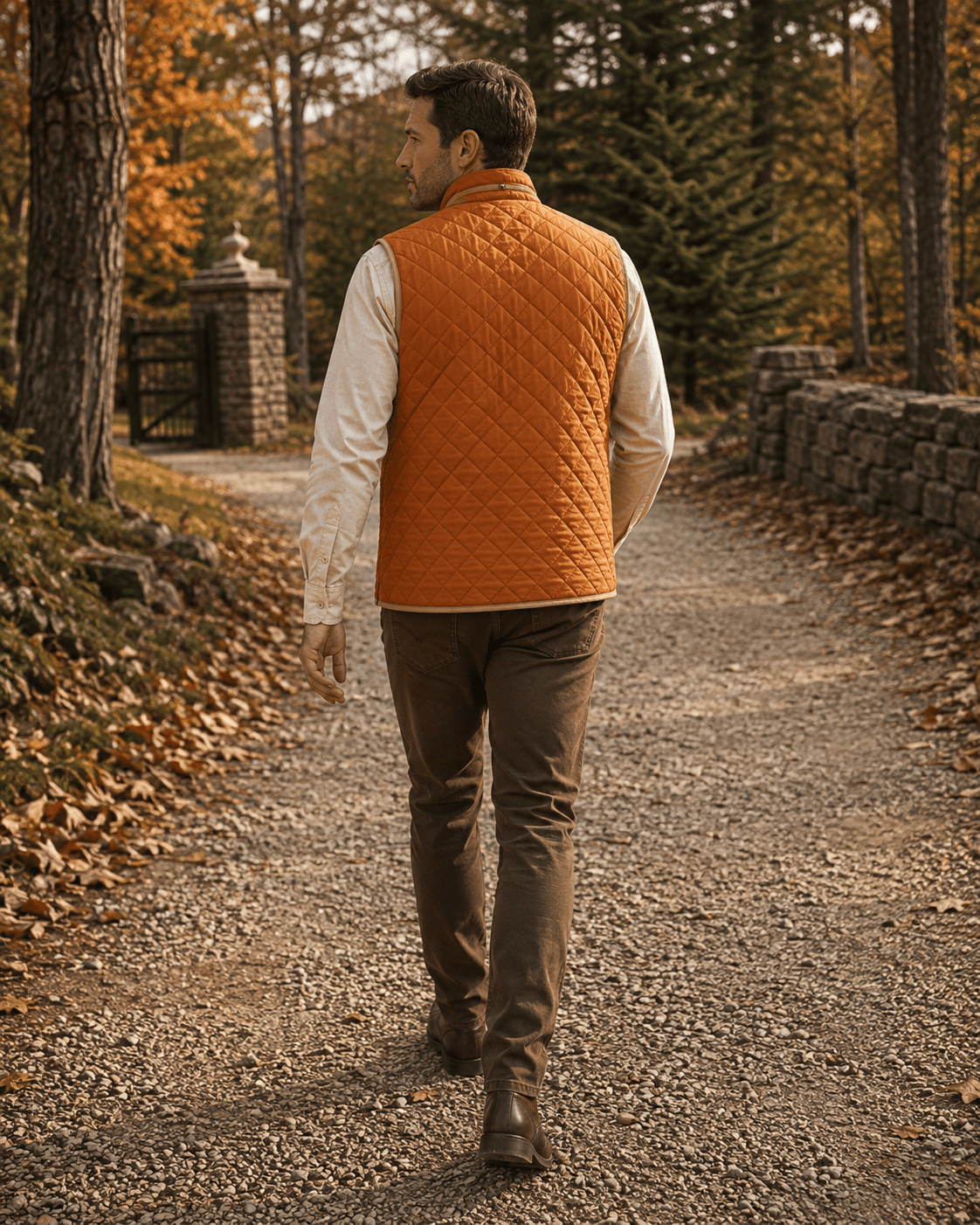 Upland Quilted Field Vest - F/X Fusion - Vest - #color_Saddle