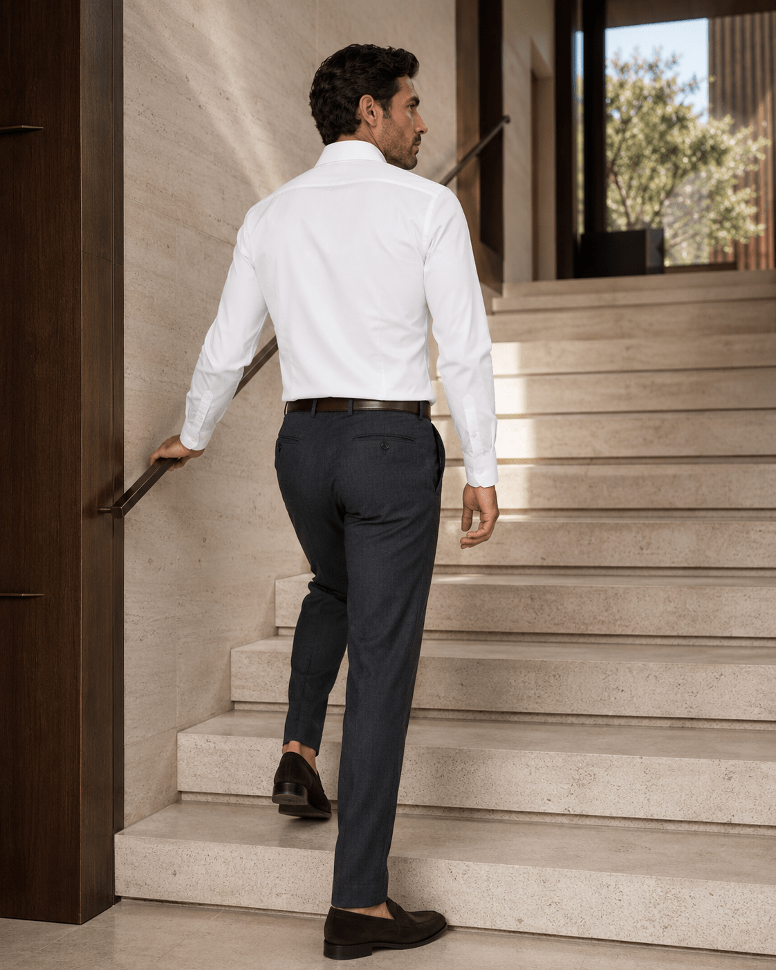 Underbutton Dress Shirt - F/X Fusion - Underbutton Dress shirt - #color_White