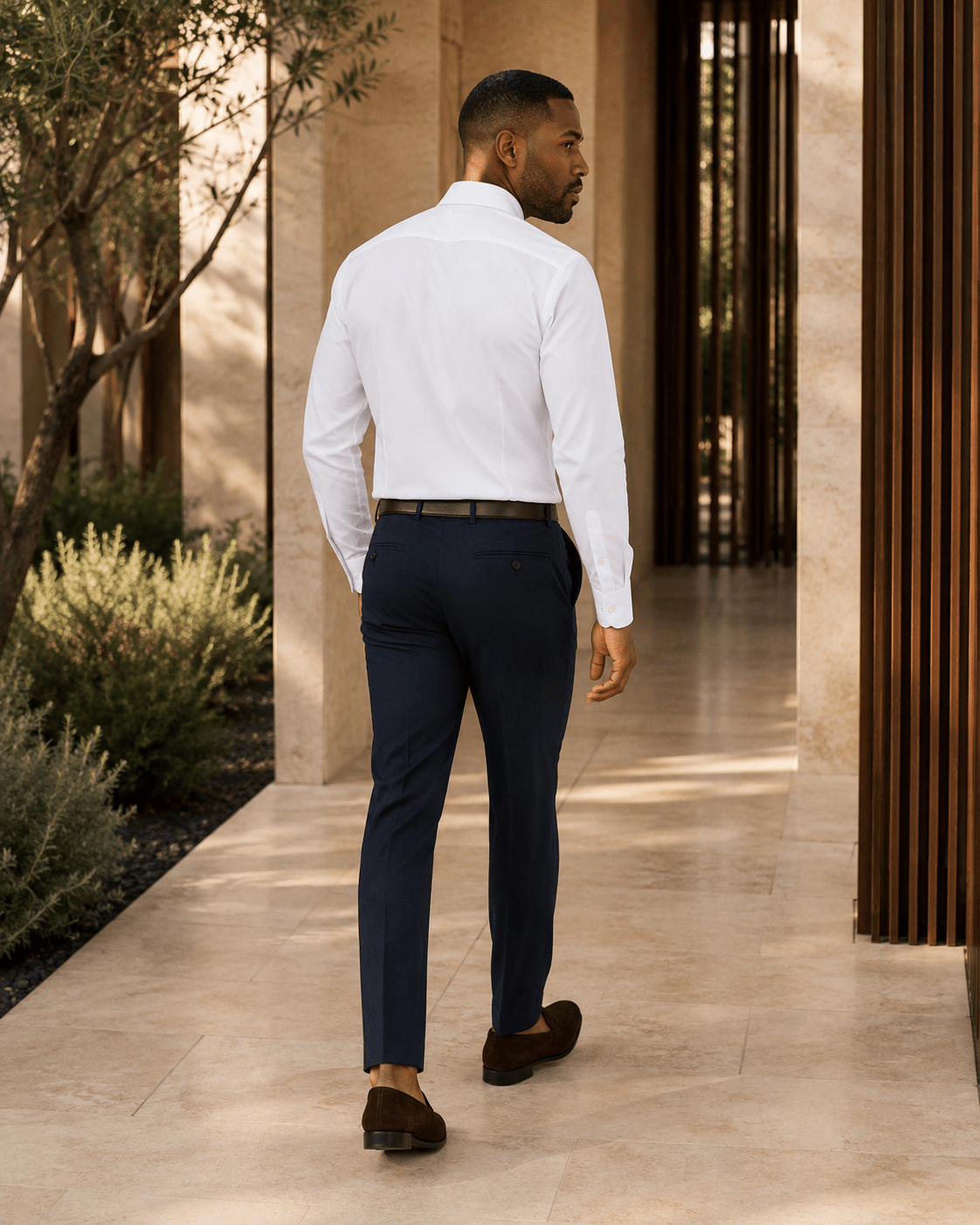Performance Stretch Underbutton Dress Shirt - F/X Fusion - Underbutton Dress shirt - #color_white