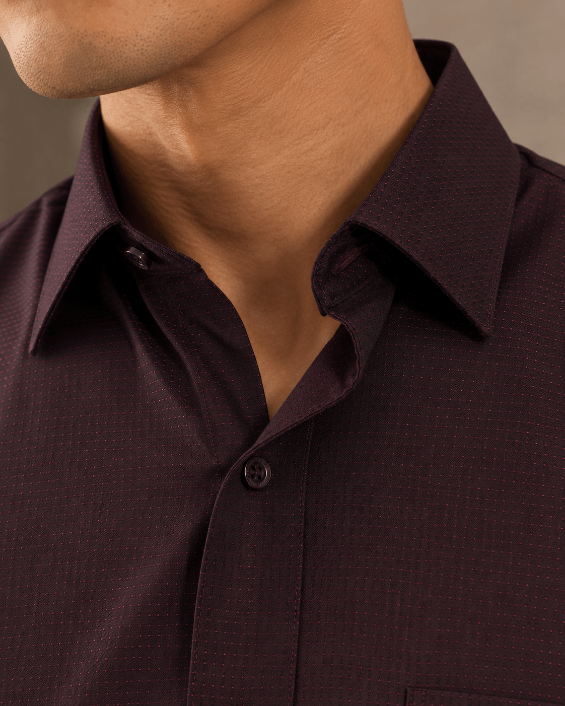 Underbutton Dress Shirt - F/X Fusion - Underbutton Dress shirt - #color_Wine