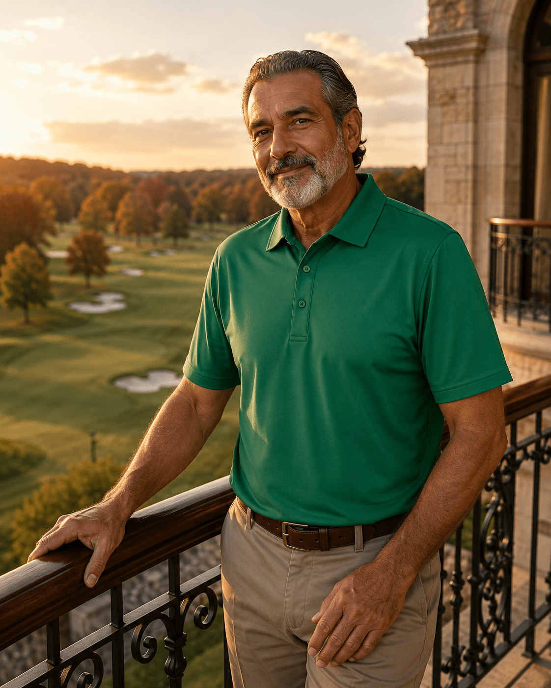 Solid Performance Golf Polo - F/X Fusion - Golf Polo - #color_Green