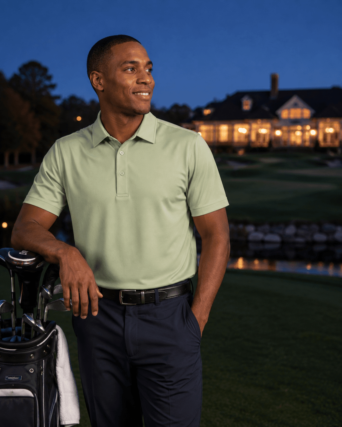 Solid Performance Golf Polo - F/X Fusion - Golf Polo - #color_Celery