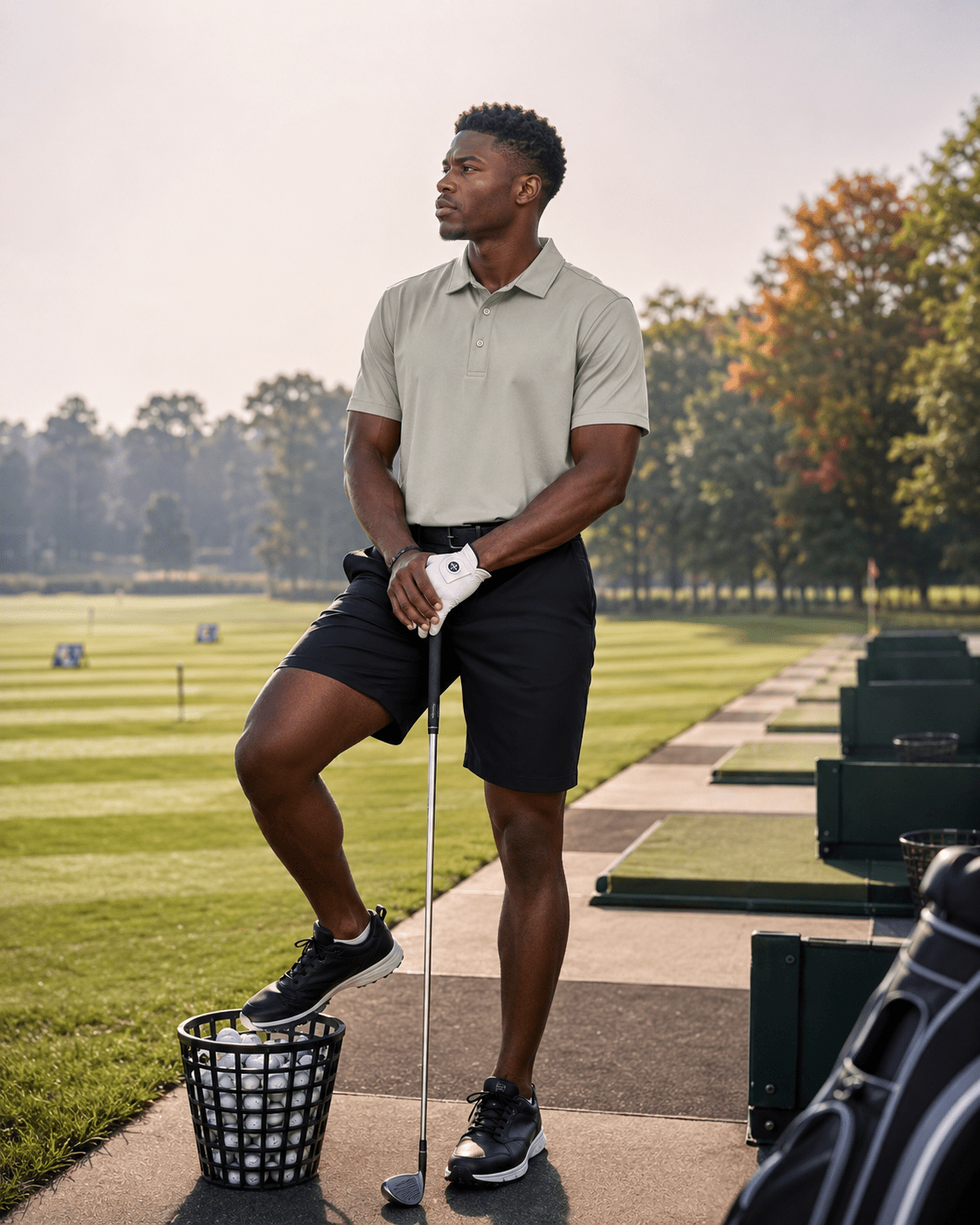 Solid Performance Golf Polo - F/X Fusion - Golf Polo - #color_Pumice