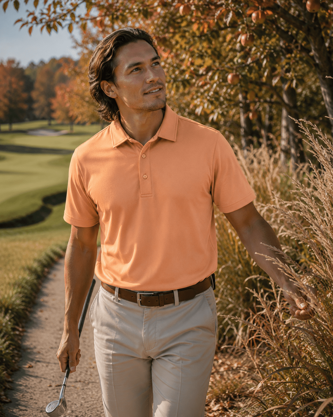 Solid Performance Golf Polo - F/X Fusion - Golf Polo - #color_Sherbert