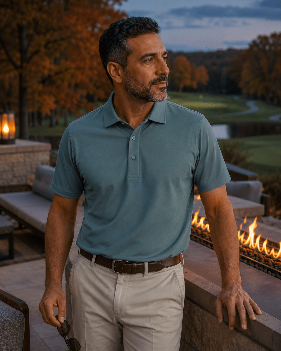 Solid Performance Golf Polo - F/X Fusion - Golf Polo - #color_Teal