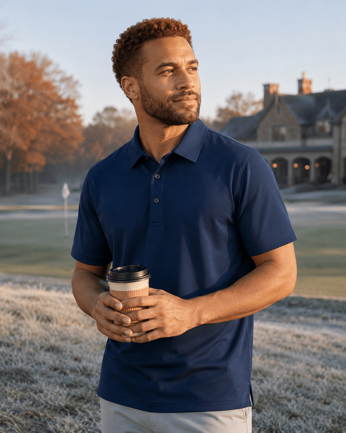 Solid Performance Golf Polo - F/X Fusion - Golf Polo - #color_Navy
