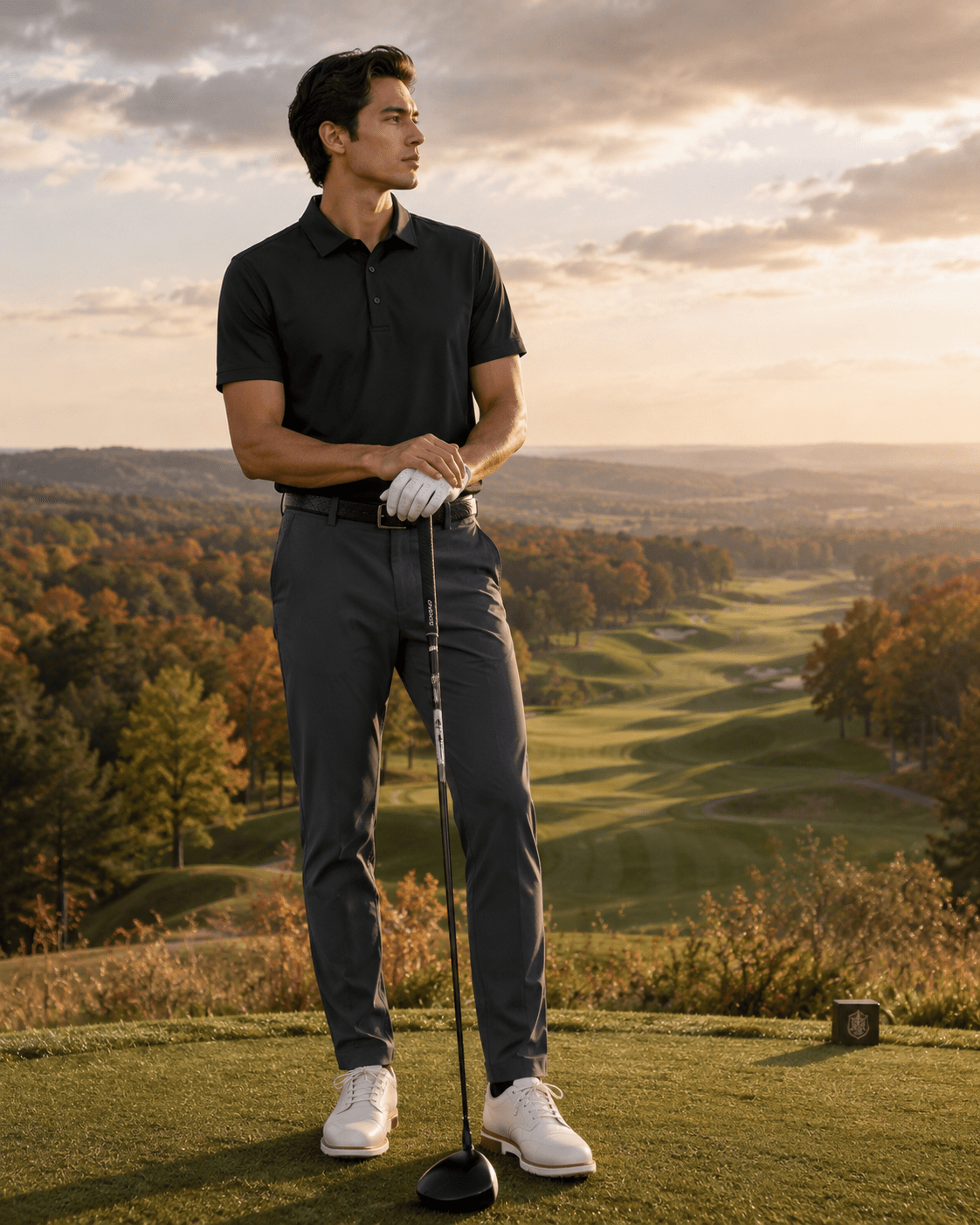 Solid Performance Golf Polo - F/X Fusion - Golf Polo - #color_Black