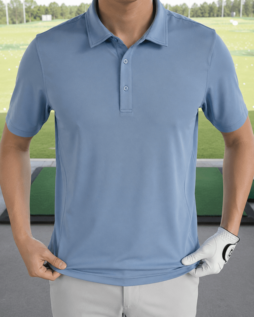 Solid Performance Golf Polo - F/X Fusion - Golf Polo - #color_Blue