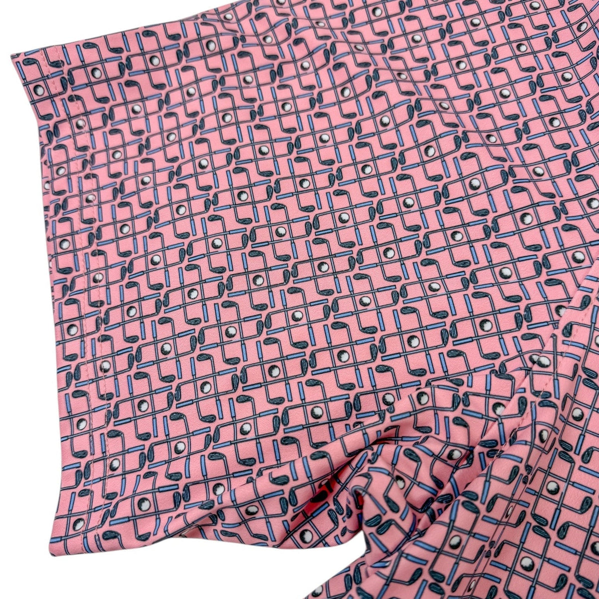 Tic Tac Toe Performance Golf Polo - F/X Fusion - Golf Polo - #color_coral